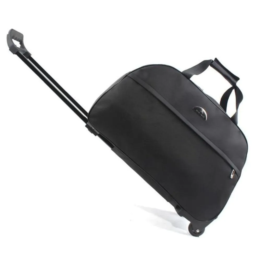 Travel Duffle Trolley Rolling Suitcase Carry On Luggage Bag