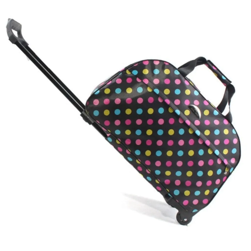 Travel Duffle Trolley Rolling Suitcase Carry On Luggage Bag