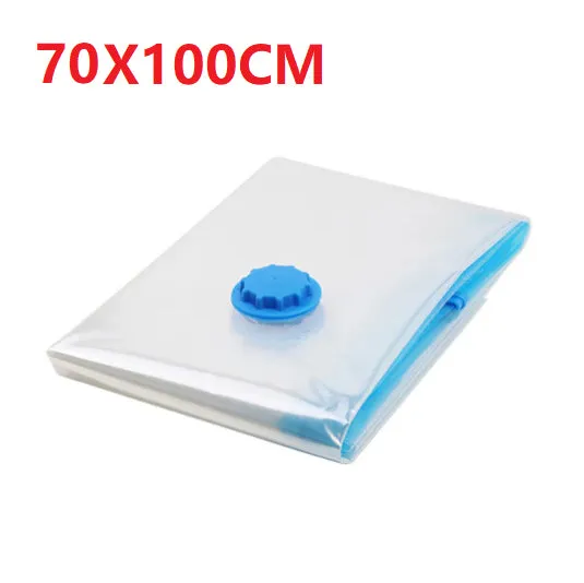 Travel Vacuum Storage Bag Space Saving Saver Sealer Compression Sealing Bags Double Zipper Seal Clothes Pillow Organizer