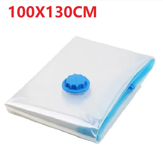Travel Vacuum Storage Bag Space Saving Saver Sealer Compression Sealing Bags Double Zipper Seal Clothes Pillow Organizer