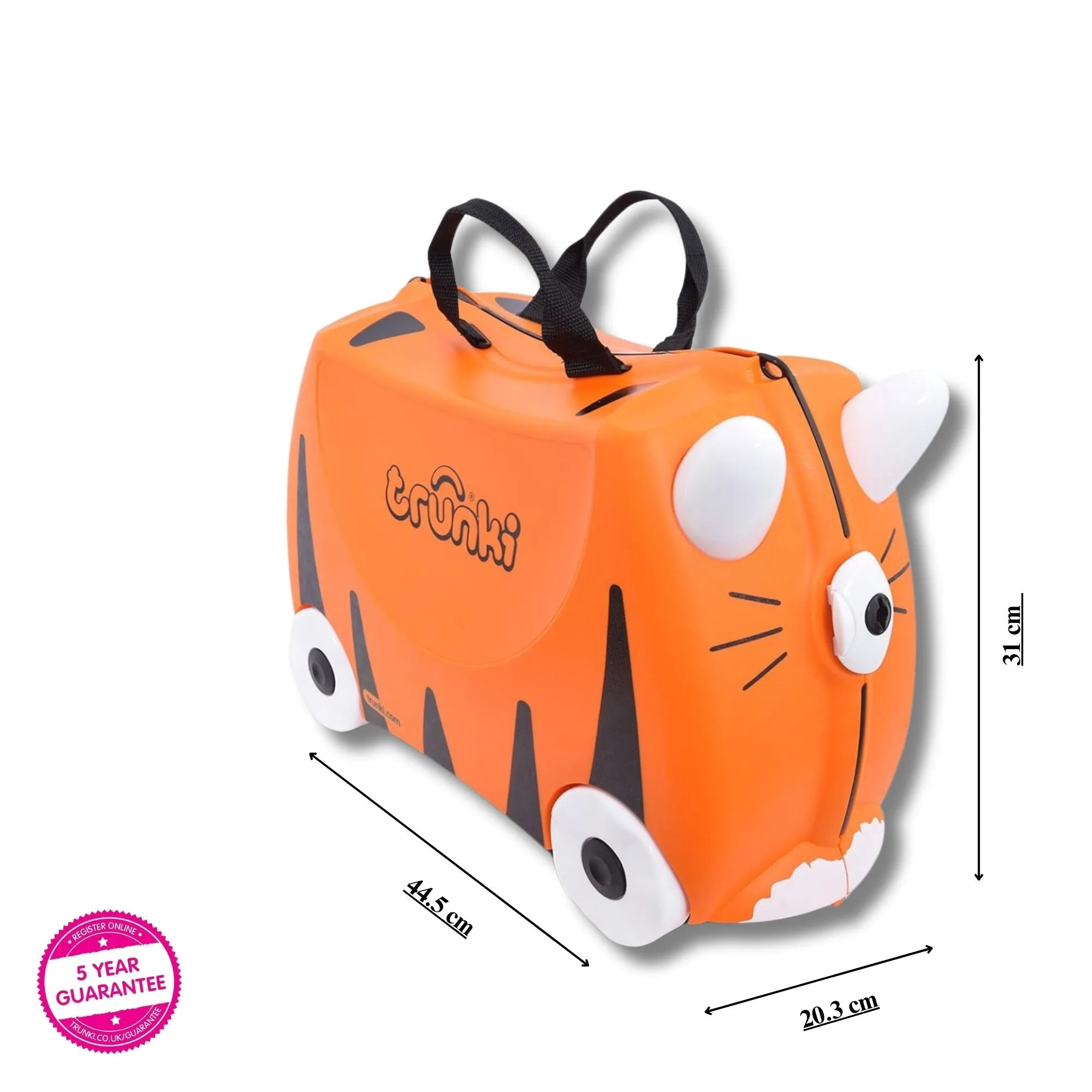 Trunki - Tipu Tiger, Childrens Ride-On Suitcase & Kid's Hand Luggage
