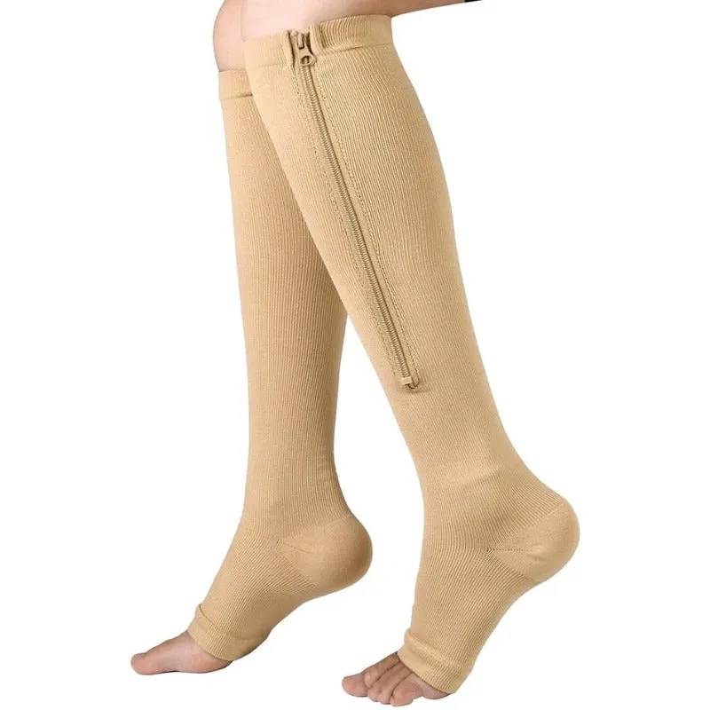 Unisex Zipper Compression Socks