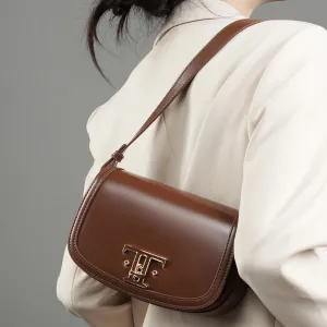 Women Minimalism Fashion Cowhide Shoulder Cross Body Bag