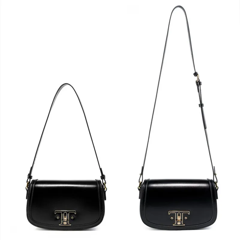 Women Minimalism Fashion Cowhide Shoulder Cross Body Bag