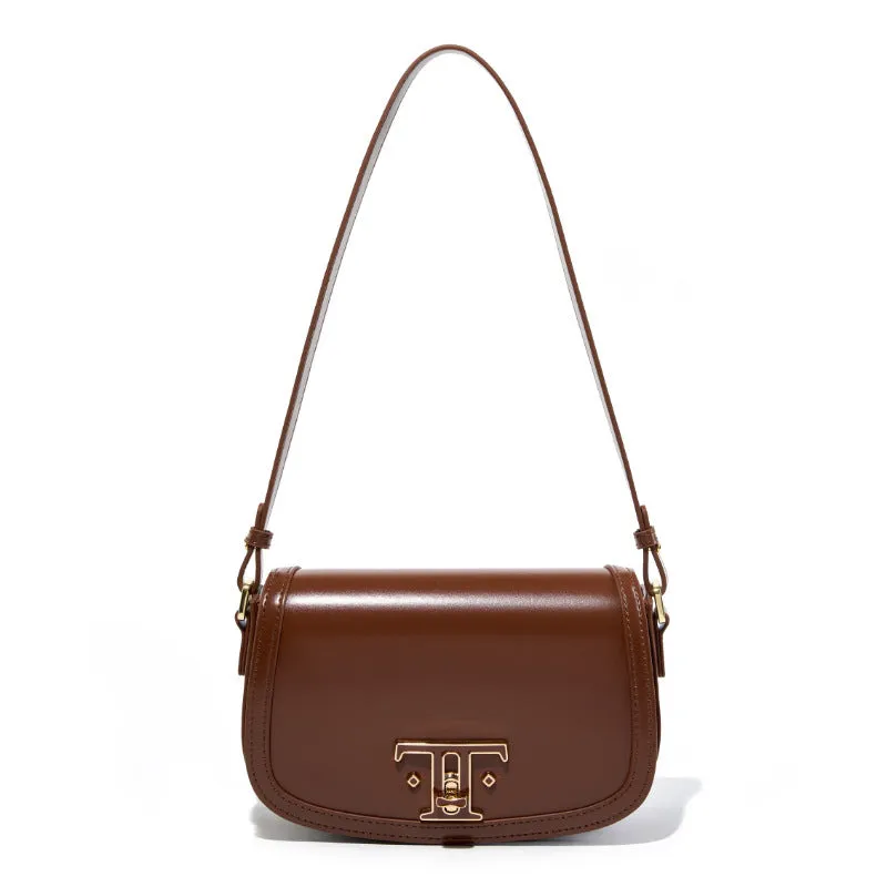 Women Minimalism Fashion Cowhide Shoulder Cross Body Bag